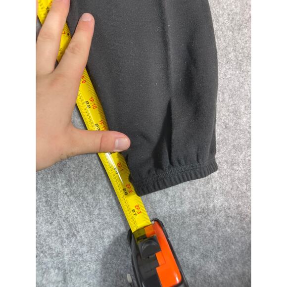 PINK Victorias Secret Pants Womens Medium Black Pull On Low Rise Sweat Jogger - Picture 3 of 6